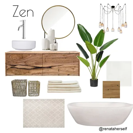 Zen Bathroom Interior Design Mood Board by Renata on Style Sourcebook