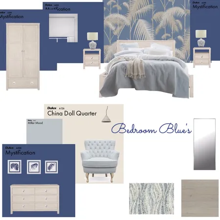 Bedroom Blue's Interior Design Mood Board by VisualStyle on Style Sourcebook