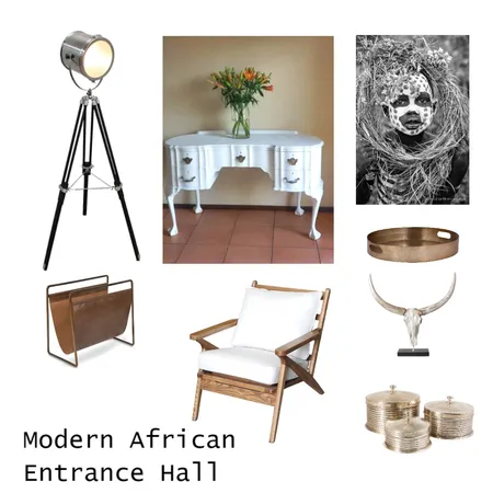 Modern African Entrance Hall Interior Design Mood Board by Anele on Style Sourcebook