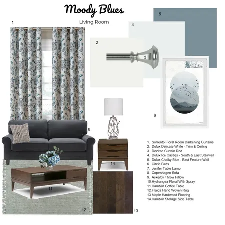 Living Room Interior Design Mood Board by STYLE on Style Sourcebook