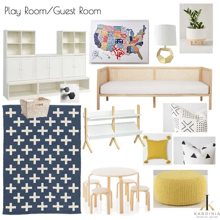 NOTTINGHAM - Play Room/Guest Room Interior Design Mood Board by kardiniainteriordesign on Style Sourcebook