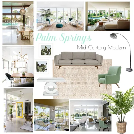 Palms Springs - Mid Century Modern Interior Design Mood Board by Taylah O'Brien on Style Sourcebook