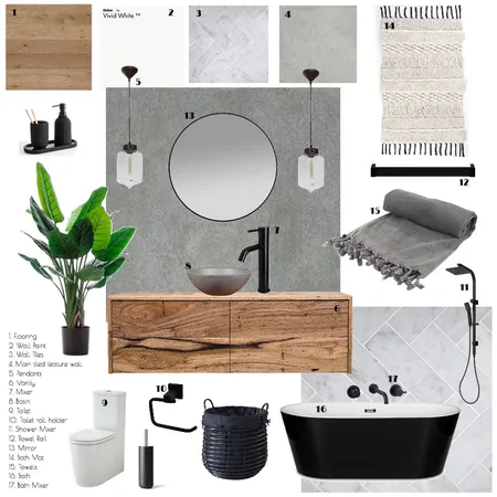 Module 9: Bathroom Interior Design Mood Board by feigej on Style Sourcebook