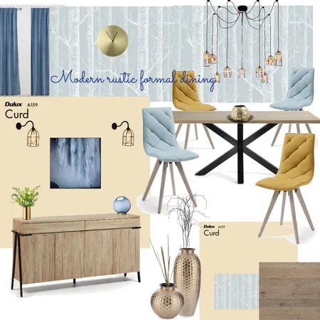 Dining formal rustic Interior Design Mood Board by VisualStyle on Style Sourcebook