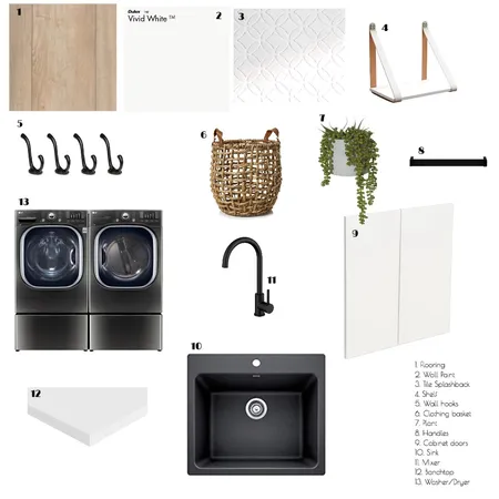 Module 9: Laundry Interior Design Mood Board by feigej on Style Sourcebook