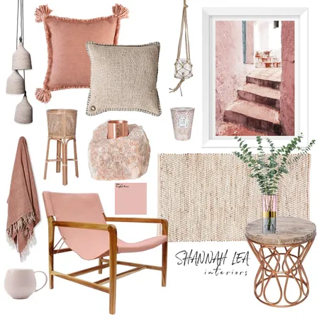 ROSEY AFTERNOONS Interior Design Mood Board by Shannah Lea Interiors on Style Sourcebook
