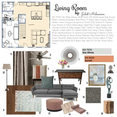 Proposed Living Room Interior Design Mood Board by JulietM on Style Sourcebook