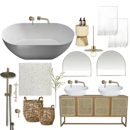 Ensuite Interior Design Mood Board by A Builders Wife on Style Sourcebook