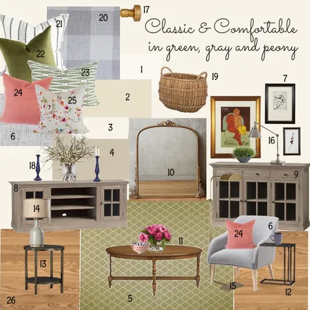 Scott Family Room Casual and Transitional Interior Design Mood Board by dorothy on Style Sourcebook