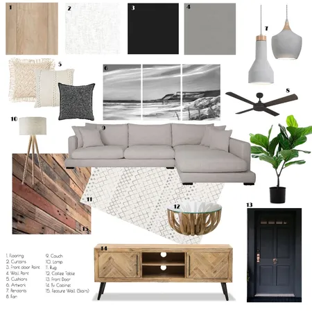 Module 9: Living Room Interior Design Mood Board by feigej on Style Sourcebook
