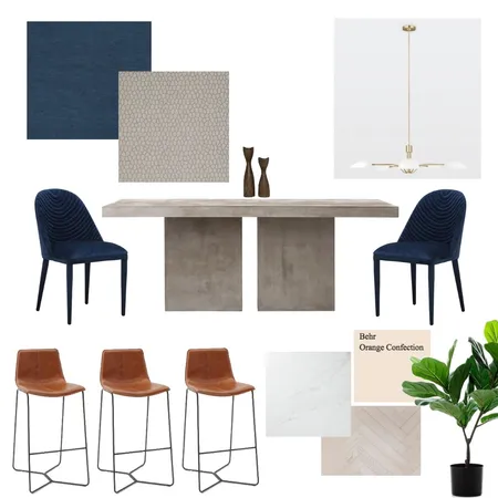 Modern Industrial Dining Room Interior Design Mood Board by JulianaK on Style Sourcebook