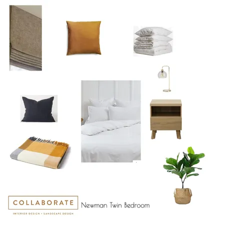 Newman - twin bedroom Interior Design Mood Board by Jennysaggers on Style Sourcebook