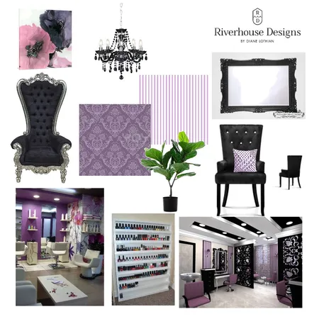 salon Interior Design Mood Board by Riverhouse Designs on Style Sourcebook