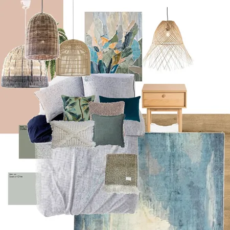 Guest Bedroom 2 Interior Design Mood Board by Kate Fisher Art on Style Sourcebook