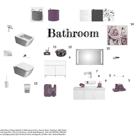 Bathroom Interior Design Mood Board by dessypoursafar on Style Sourcebook