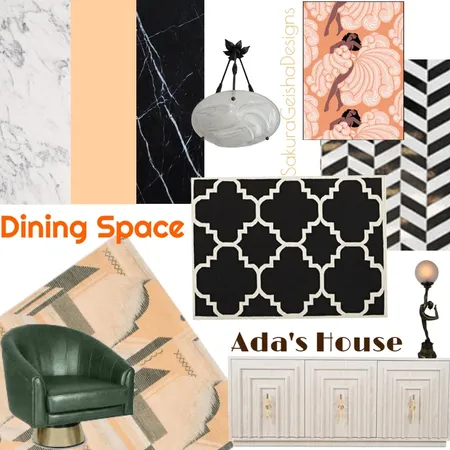 ADA's House Dining Interior Design Mood Board by G3ishadesign on Style Sourcebook