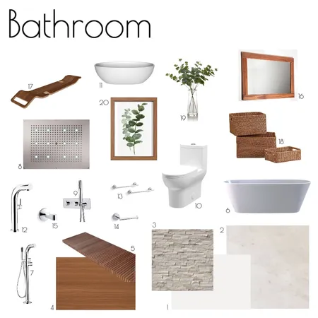 Barhrroom Interior Design Mood Board by marilianunes on Style Sourcebook