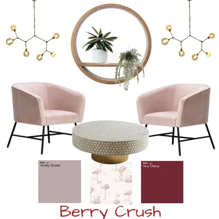 BERRY  PLUSH CRUSH Interior Design Mood Board by SallySeashells on Style Sourcebook