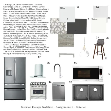 IDI-A9-Kitchen Interior Design Mood Board by TMcBride on Style Sourcebook