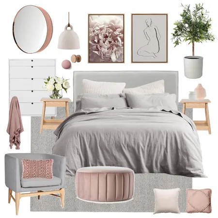 Scandi bedroom Interior Design Mood Board by Thediydecorator on Style Sourcebook