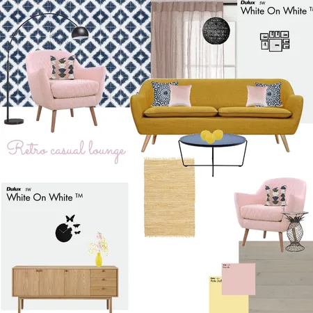 Retro casual lounge Interior Design Mood Board by VisualStyle on Style Sourcebook