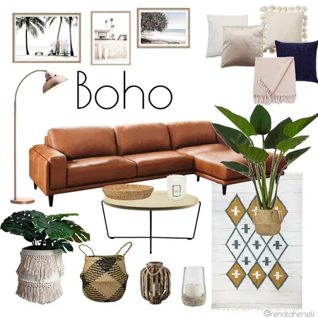 Boho living room Interior Design Mood Board by Renata on Style Sourcebook