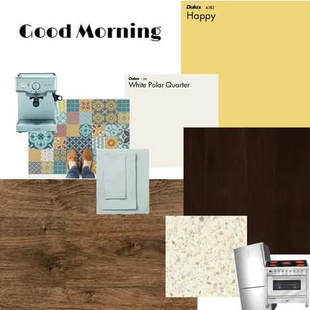 Cheerful Kitchen Interior Design Mood Board by KozmicDesigns on Style Sourcebook