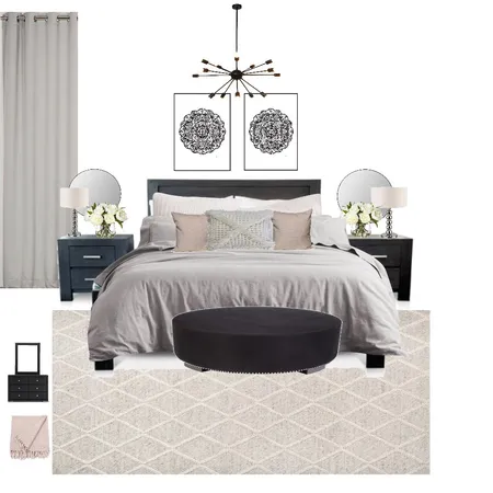 Black Bedroom set decor Interior Design Mood Board by sarahmarqz on Style Sourcebook