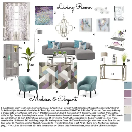 Living Room Interior Design Mood Board by designbyGulnara on Style Sourcebook