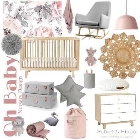 Baby girl nursery Interior Design Mood Board by sabina7 on Style Sourcebook