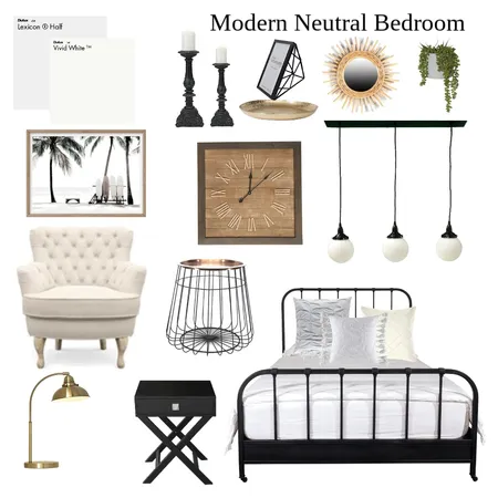 modern neutral bedroom 2 Interior Design Mood Board by mmardoian on Style Sourcebook