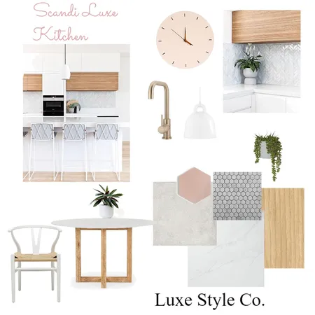 Scandi Luxe Kitchen Interior Design Mood Board by Luxe Style Co. on Style Sourcebook