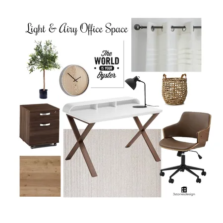 Light and Airy Office Space Interior Design Mood Board by lksimpson on Style Sourcebook