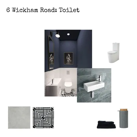 6 Wickham Road: Toilet Interior Design Mood Board by Nic on Style Sourcebook