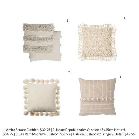 Neutral Throw Pillows Interior Design Mood Board by rushmehome on Style Sourcebook