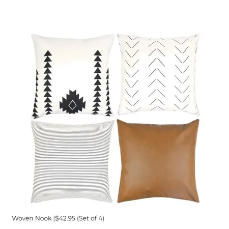 Woven Nook Pillows Interior Design Mood Board by rushmehome on Style Sourcebook