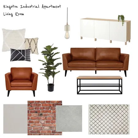 Kingston Industrial Apartment Interior Design Mood Board by Cedar &amp; Snø Interiors on Style Sourcebook