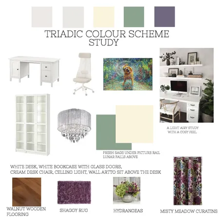 TRIADIC SCHEME STUDY Interior Design Mood Board by Mariosa_Interiors on Style Sourcebook