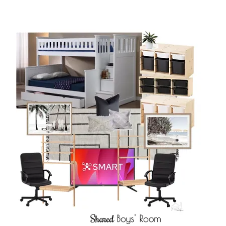Shared Boys' Bedroom Interior Design Mood Board by LoTink76 on Style Sourcebook