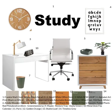Study Interior Design Mood Board by Suri on Style Sourcebook