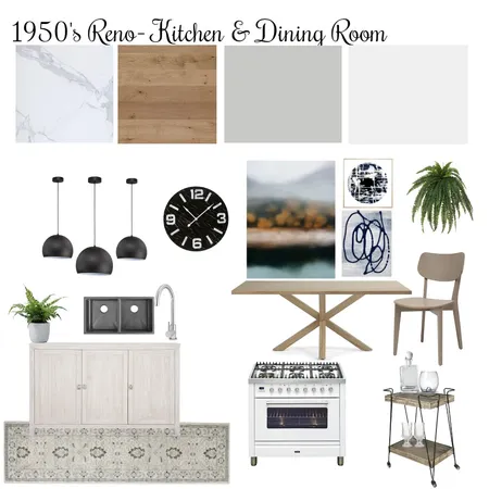 1950's Reno-Kitchen and Dining Room Interior Design Mood Board by kaittaylor on Style Sourcebook