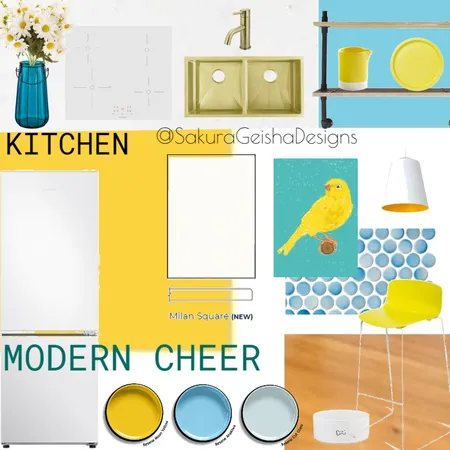 MODERN CHEER- ADA's House-Kitchen Interior Design Mood Board by G3ishadesign on Style Sourcebook