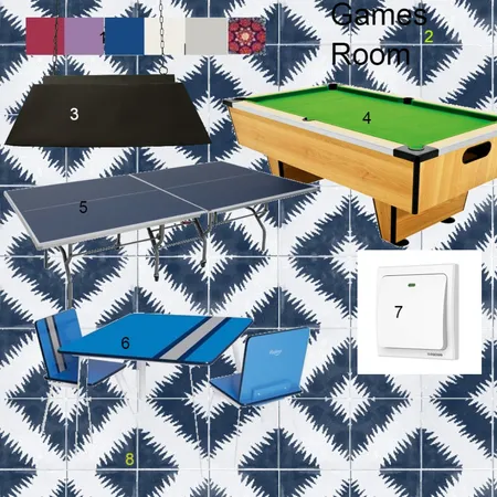 Games Room Interior Design Mood Board by Ters on Style Sourcebook