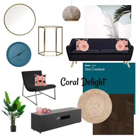 Coral Delight Interior Design Mood Board by Breezy Interiors on Style Sourcebook