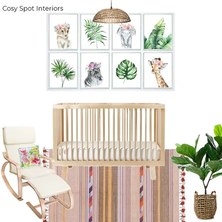 Tropical Girls Nursery Interior Design Mood Board by CosySpotInteriors on Style Sourcebook