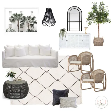 black and white living room Interior Design Mood Board by Eliza Grace Interiors on Style Sourcebook