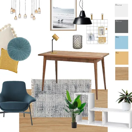 Muted Office Interior Design Mood Board by cluttermutter on Style Sourcebook