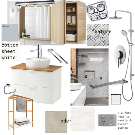 Studio Bathroom Interior Design Mood Board by JMWilliams on Style Sourcebook