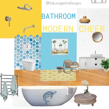 MODERN CHEER- ADA's House- Bathroom Interior Design Mood Board by G3ishadesign on Style Sourcebook