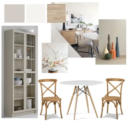 Bohemian Minimalist Dining Room Interior Design Mood Board by JulianaK on Style Sourcebook